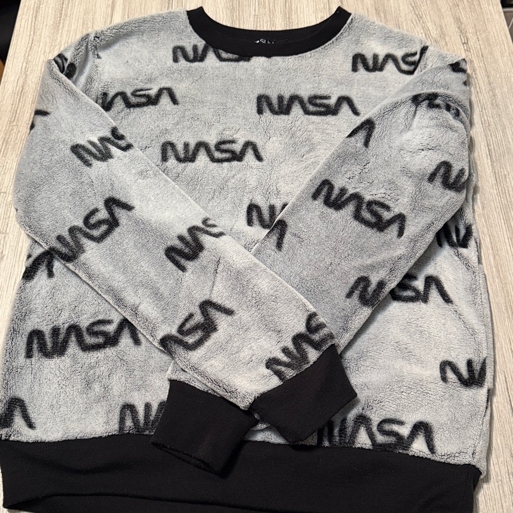 Fifth Sun NASA Gray and Black Crewneck Sweater